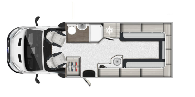 Autotrail F-Line  F68 Floorplan