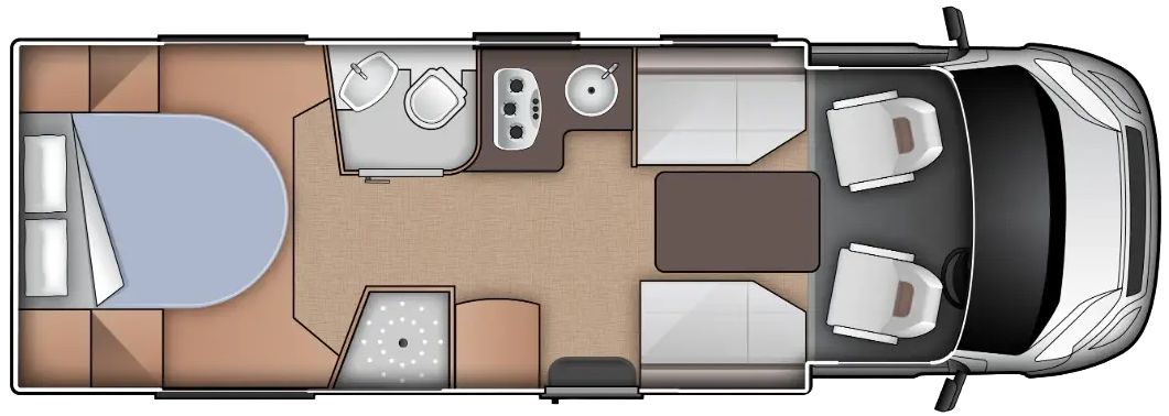 Burstner Ixeo T 736 2020 Motorhome Floorplan