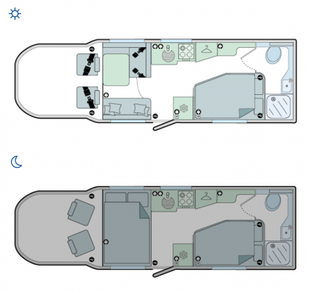 Bailey Autograph III 79-4F  Motorhome Floorplan