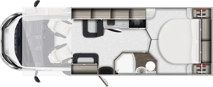 Autotrail Imala 730 2024 Motorhome Floorplan