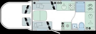 Bailey Adamo 69-4 2021 Motorhome Floorplan