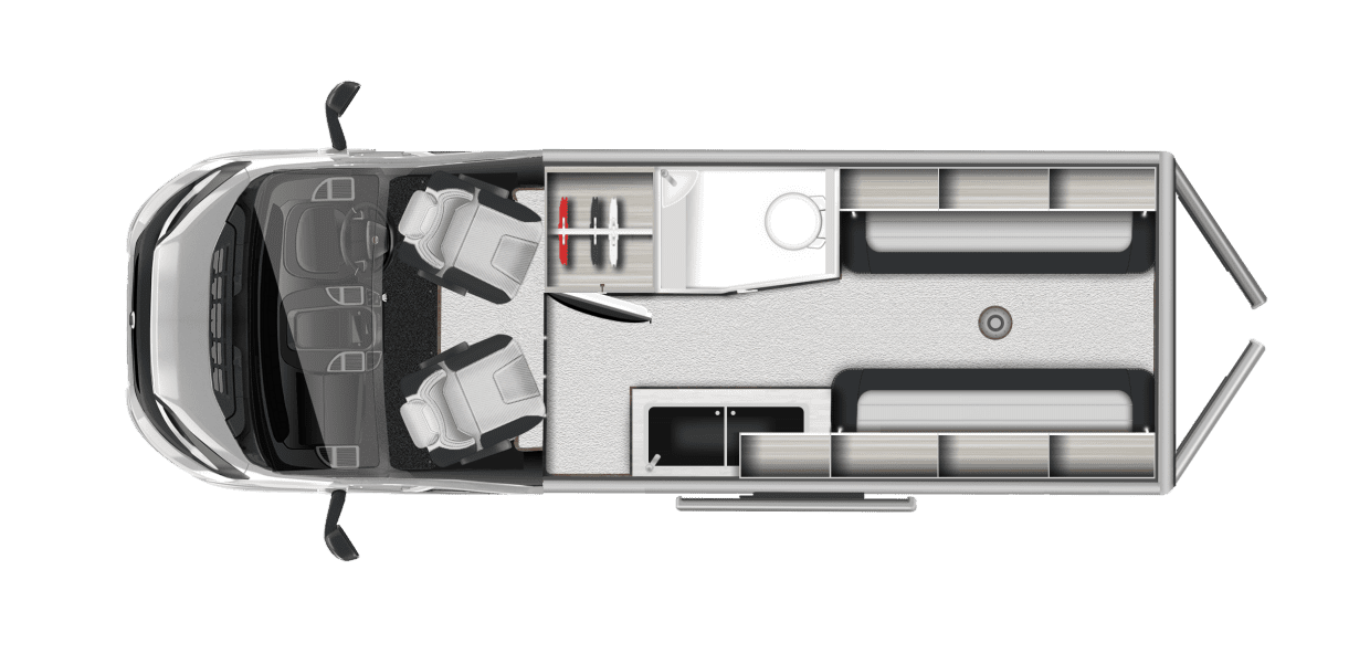 Autotrail Expedition 66 2025 Motorhome Floorplan