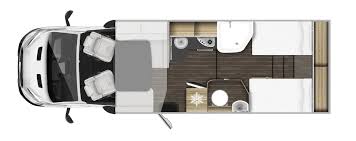 Rollerteam Zefiro 685 2019 Motorhome Floorplan