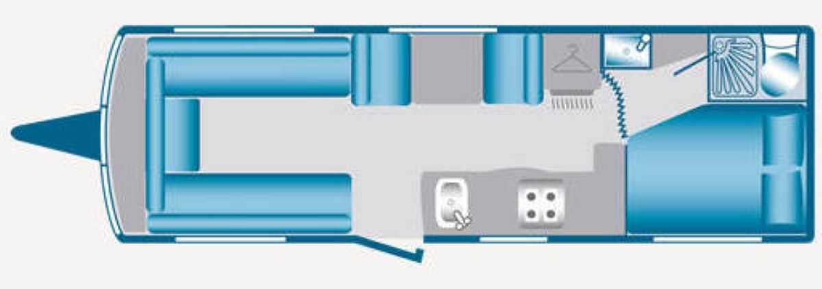 Swift Charisma 555 2010 Caravan Floorplan