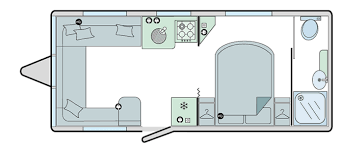 Bailey Pegasus SE Brindisi 2023 Caravan Floorplan