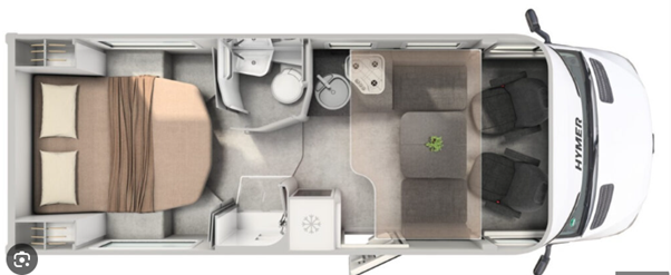 Hymer T Class 695 2022 Motorhome Floorplan