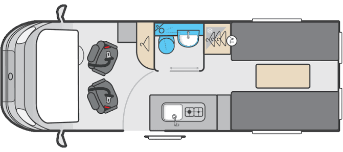 Swift Carrera 132 2025 Motorhome Floorplan
