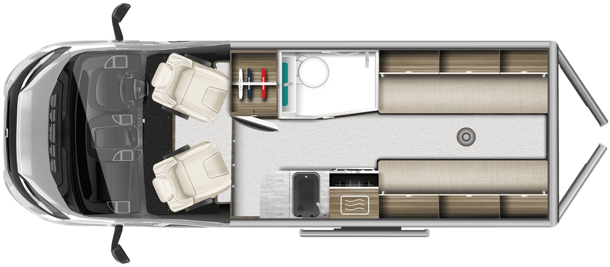 Autotrail V Line 610 SE 2026 Campervan Floorplan