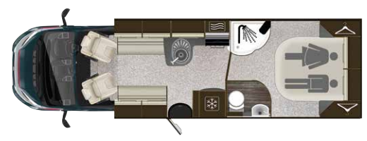 Autotrail Delaware 2017 Motorhome Floorplan