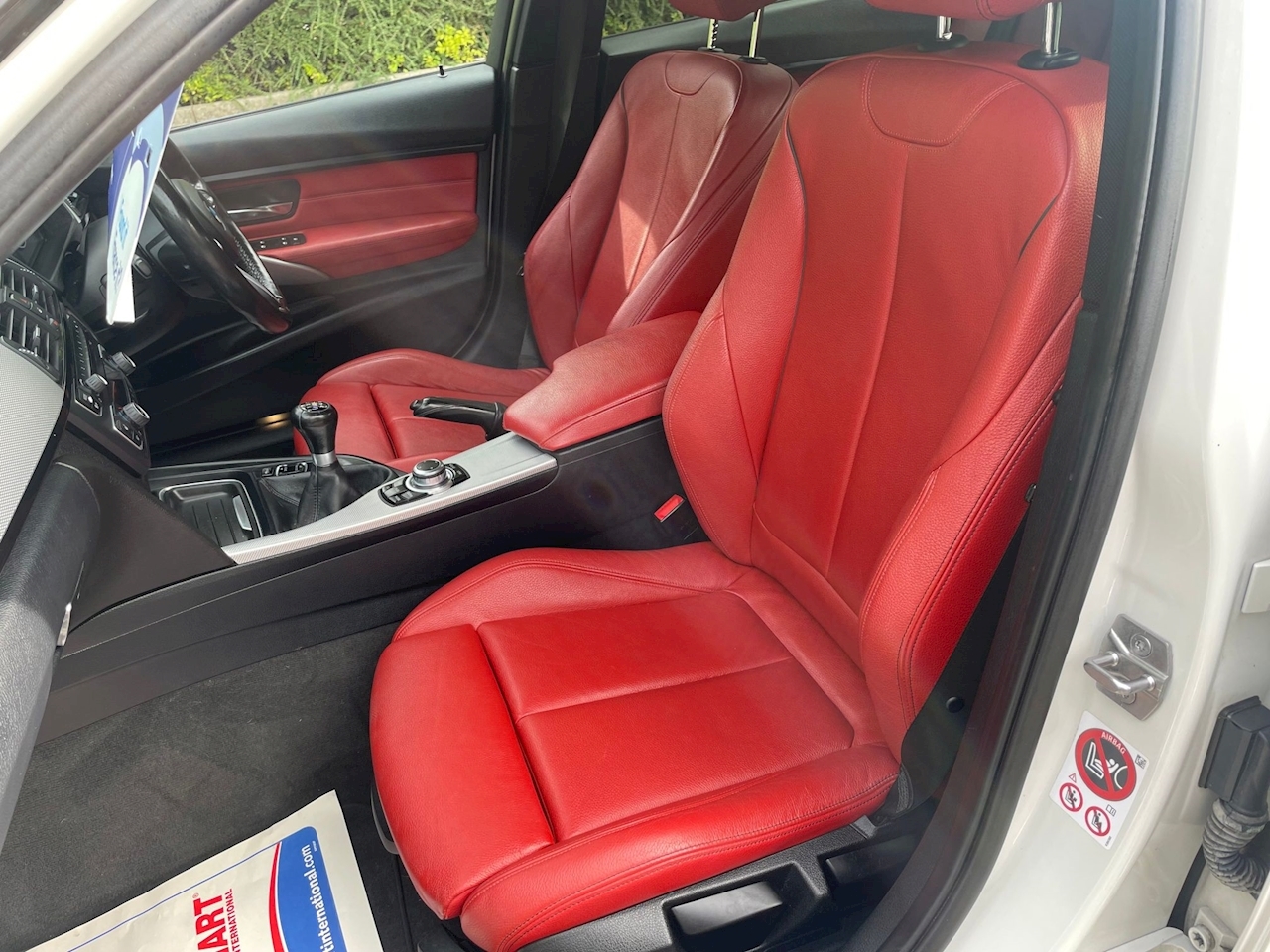 Bmw 3 series red hotsell leather interior for sale