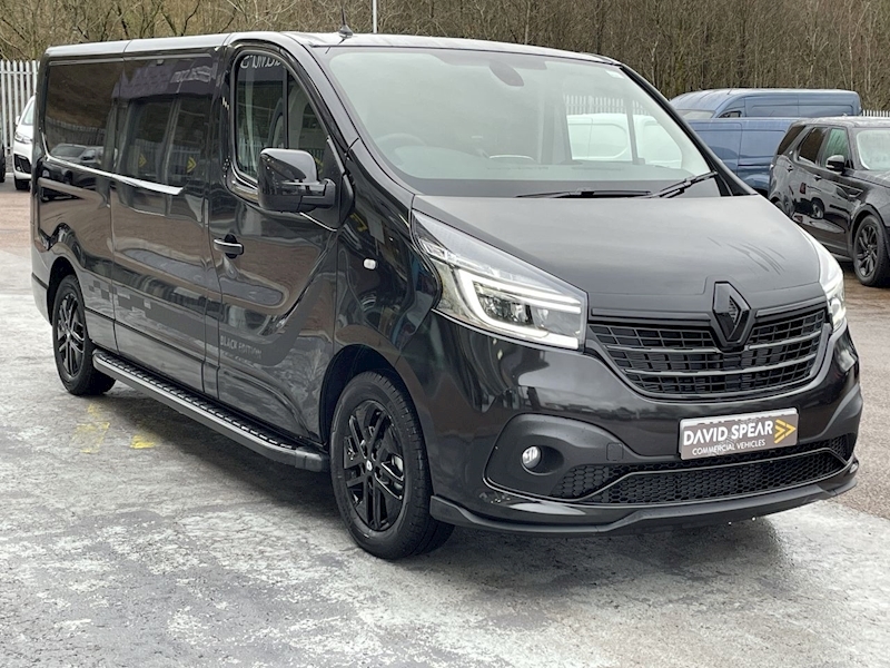 Renault Trafic Dci 145ps Black Edition With "Sport Pack" L2 H1 LWB With Sat Nav, Rev Cam, Air Con & Alloys 2.0 5dr Panel Van Manual Diesel