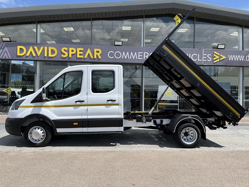Ford Transit TDCI 130ps 350 9.3ft  2.8m 7 Seat Crew Cab Steel Tipper With Rev Cam, Tow Bar & Twin Rear Wheels 2.0 4dr Tipper Manual Diesel