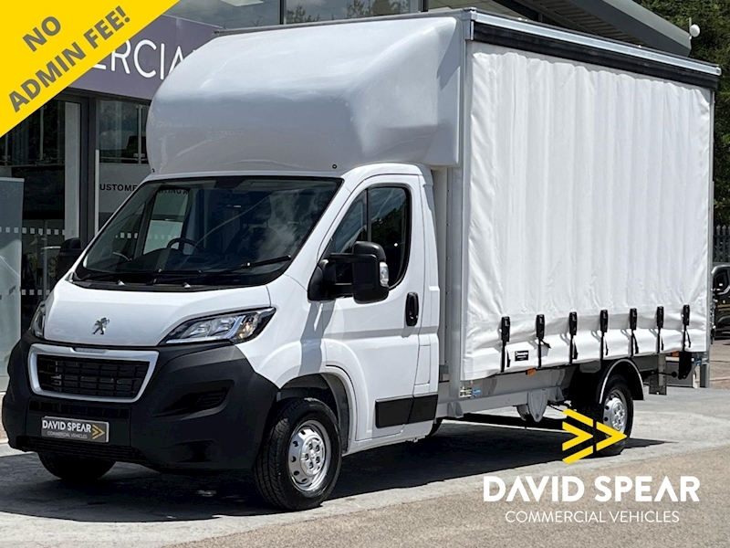 Peugeot Boxer HDI 140ps 335 Curtainside Luton Euro 6.3 with Air Con, Uprated Suspension, Rev Cam & Rear Tail Lift 2.2 2dr Luton Manual Diesel
