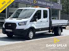 Ford TDCI 130ps 350 Leader Premium 10.5ft Dropside 7 Seat Double/Crew Cab with Air Con & Tow Bar 2.0 4dr Dropside Manual Diesel