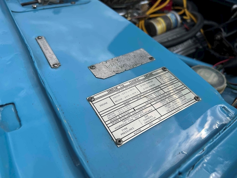 Sunbeam 1965 Sunbeam tiger 4.2 manual 