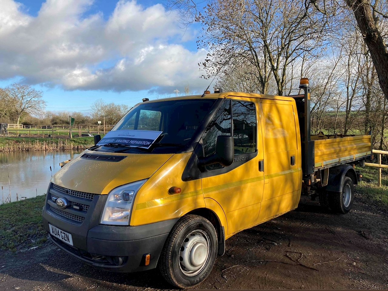 ford transit crew cab tipper for sale