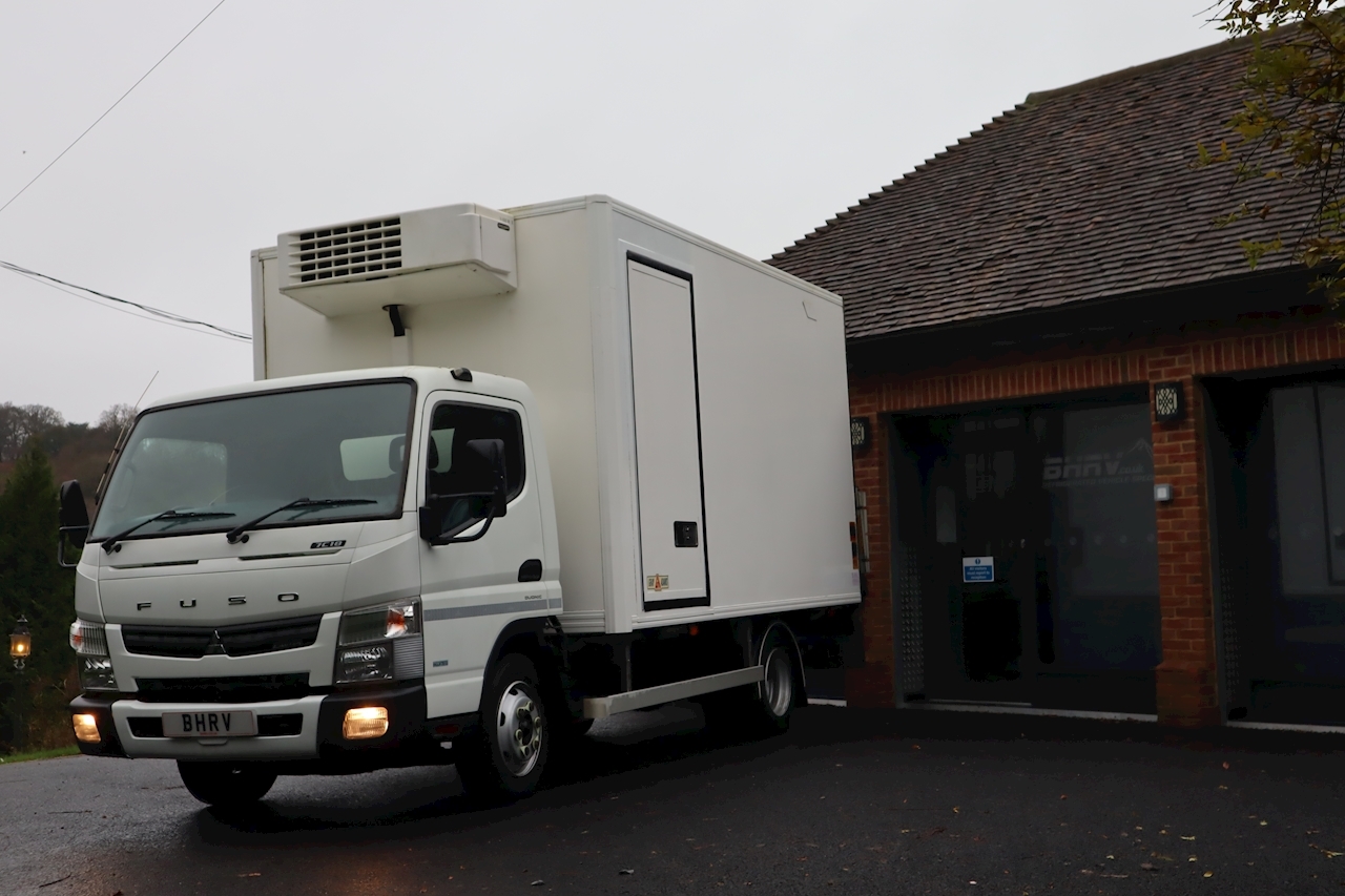 Mitsubishi Canter 7C18 Refrigerated Dual Compartment Box with Tail Lift 3 Phase Standby 4dr Large Fridge Van Auto Diesel