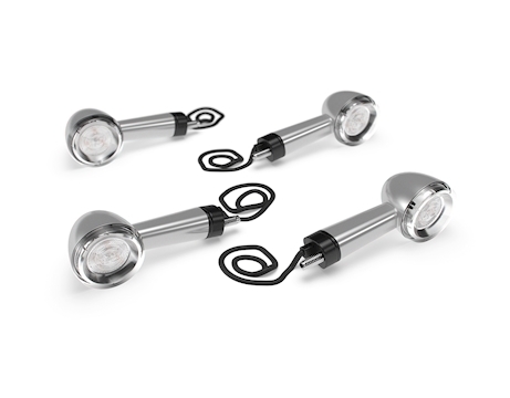 SILVER LED INDICATORS (SET OF 4)
