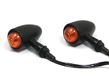 BLACK TORPEDO INDICATORS ORANGE LENSE L.E.D Image 4