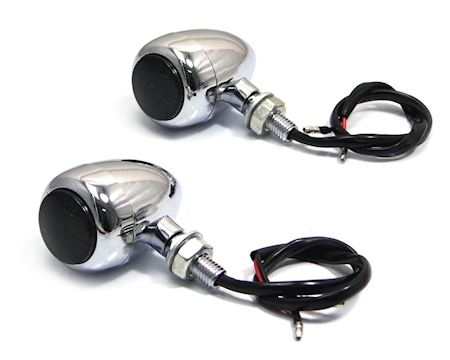 CHROME L.E.D SMOKED LENSE INDICATORS