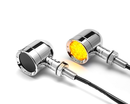 CHROME L.E.D SMOKED LENSE INDICATORS