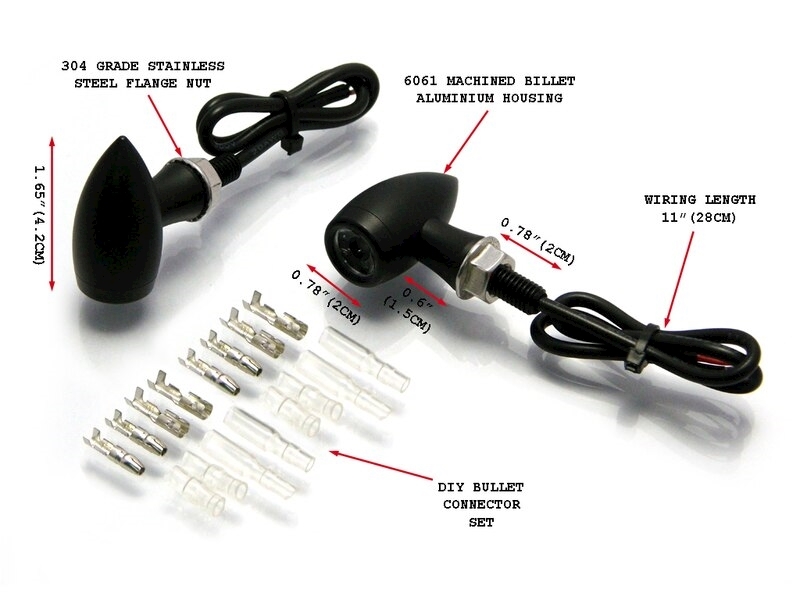 MICRO L.E.D CHUBBY BLACK INDICATORS Image 2
