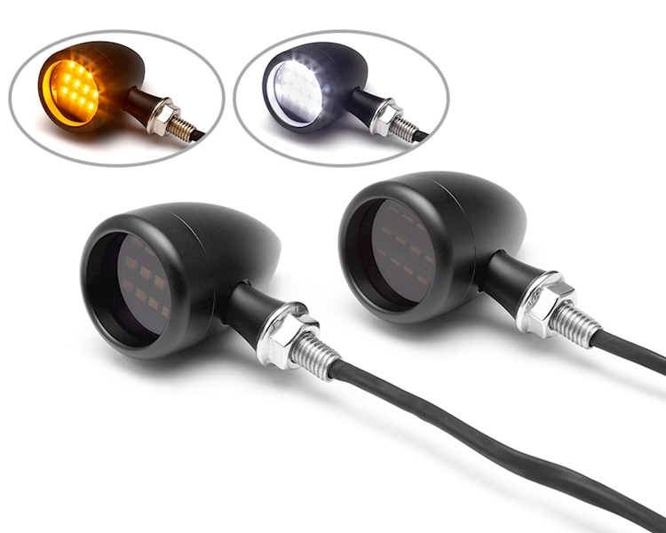 L.E.D TURN SIGNALS / DRL INTEGRATED BLACK IDICATORS Image 1