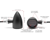 L.E.D TURN SIGNALS / DRL INTEGRATED BLACK IDICATORS Image 2
