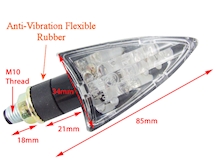 BLACK POINTY LED INDICATORS Image 1