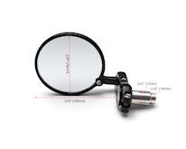 BLACK BAR END MIRRORS Image 2