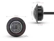 STOP TAIL LIGHT L.E.D FLUSH MOUNT SMOKED Image 2