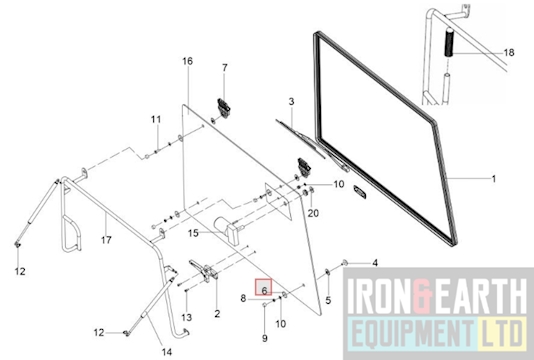 Rubber Gromet (Rear Glass) - Solis 50/60/90