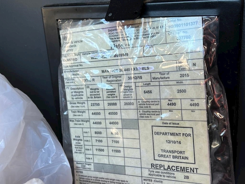 MAN TGS 25 440 with Crossland Stainless Tanker