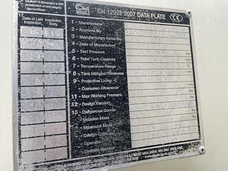 DAF 55 250 18 Ton Whale Jet Vac Tankers