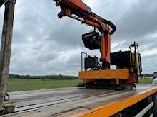 Dennison Brick Trailer Fitted with Atlas Brick Crane 