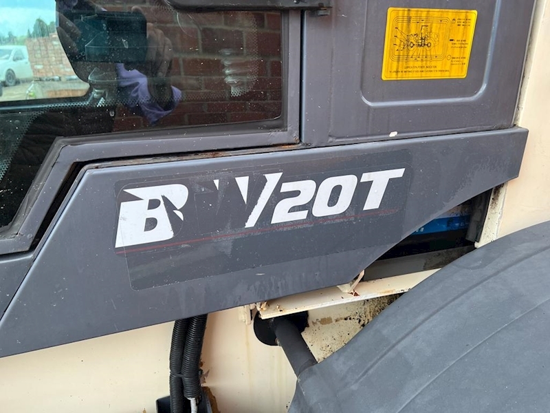 Black And White Articulated Telehandler