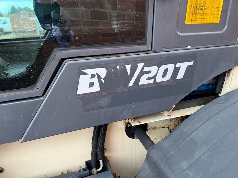 Black And White Articulated Telehandler