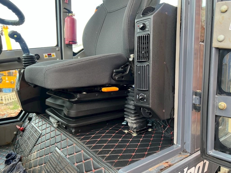 Black And White Articulated Telehandler