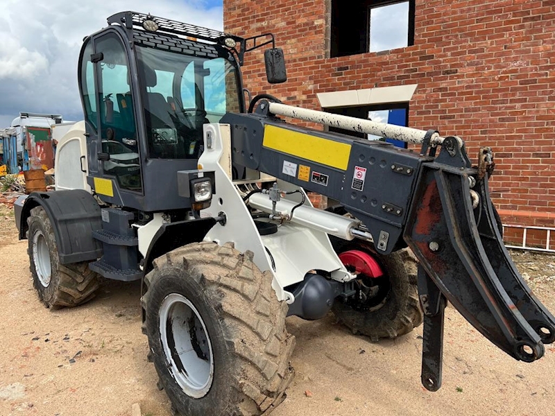 Black And White Articulated Telehandler