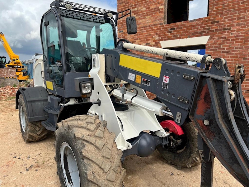 Black And White Articulated Telehandler