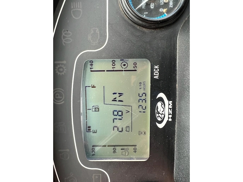 Black And White Articulated Telehandler