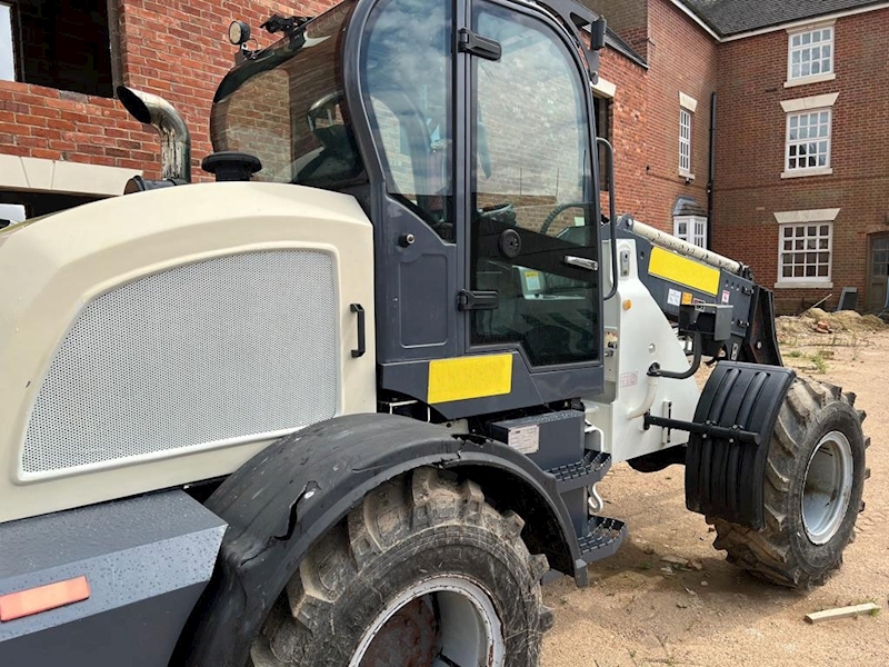Black And White Articulated Telehandler
