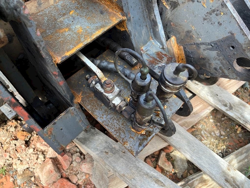 Black And White Articulated Telehandler