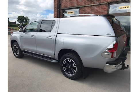 Hilux D-4D Invincible X Double Cab 4x4 Pick Up Euro 6 with Canopy 2.4 4dr Pickup Automatic Diesel