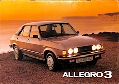 Austin Allegro 3 Car Sales Brochure 3331/D 1980 Image 1