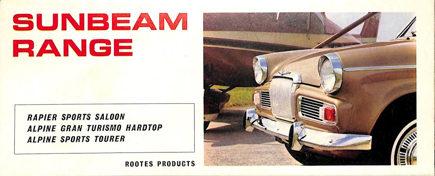 Sunbeam Car Sales Range Brochure 1118 H 1964