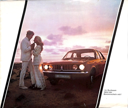 Sunbeam Avenger Car Sales Brochure German Text 1972