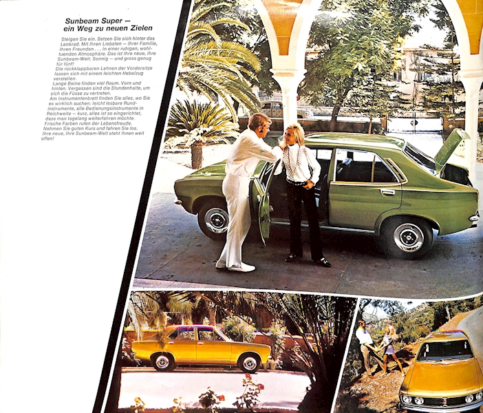 Sunbeam Avenger Car Sales Brochure German Text 1972 Image 4