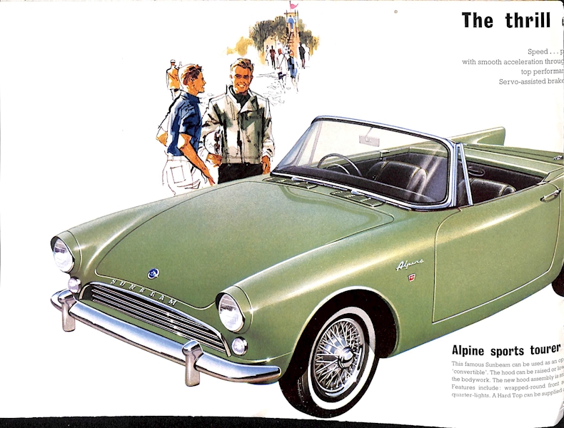 Sunbeam Alpine Series III Car Sales Brochure 945 H 1963 Image 2