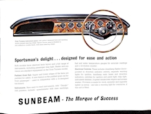 Sunbeam Alpine Series III Car Sales Brochure 945 H 1963 Image 8